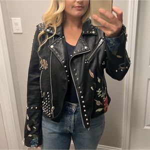 Blank NYC Embellished Leather Jacket